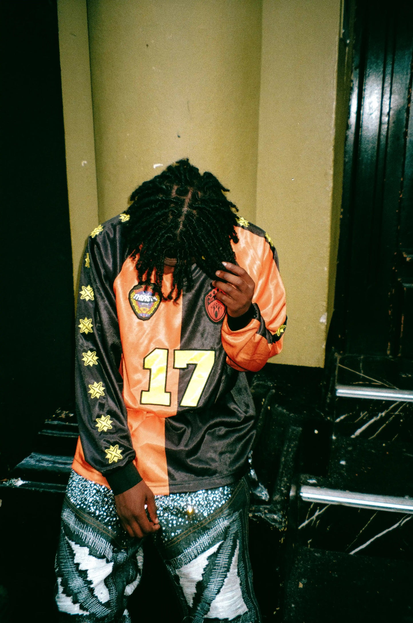 THIRSTY X HF LONGSLEEVE JERSEY ORANGE & BLACK