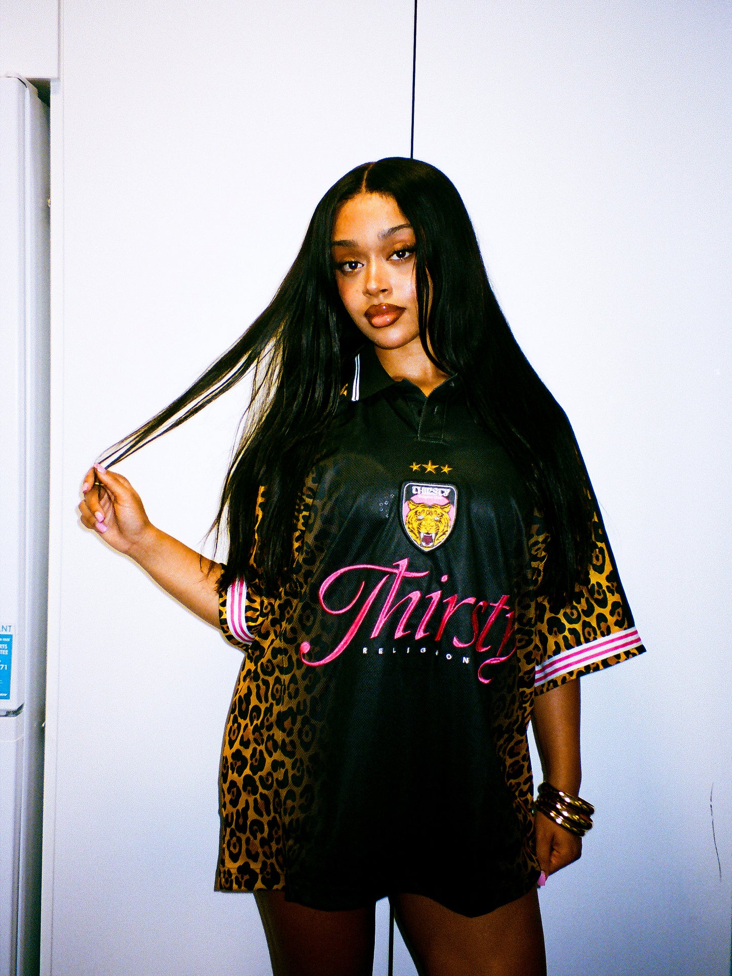 LEOPARD POLO TEE