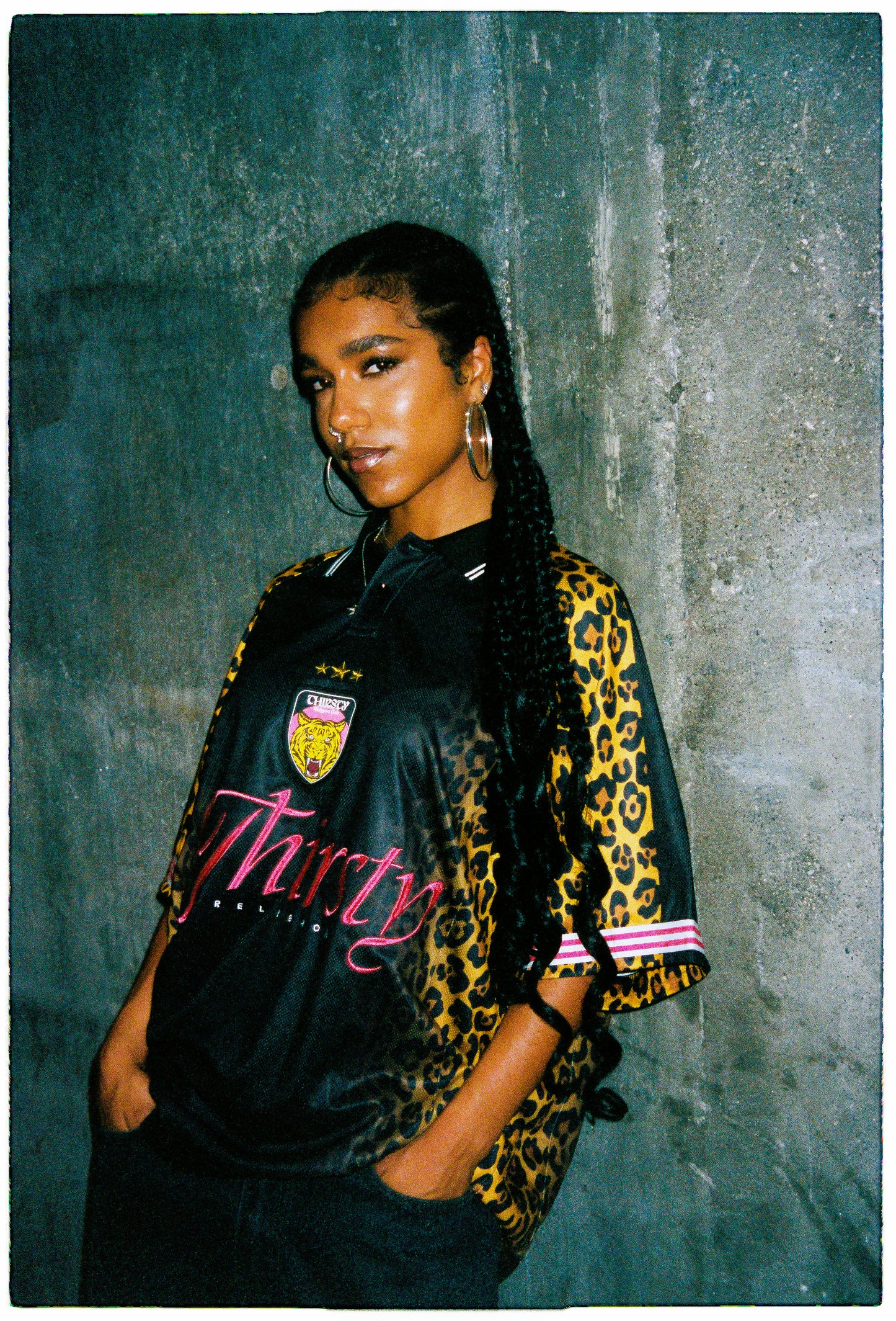 LEOPARD POLO TEE