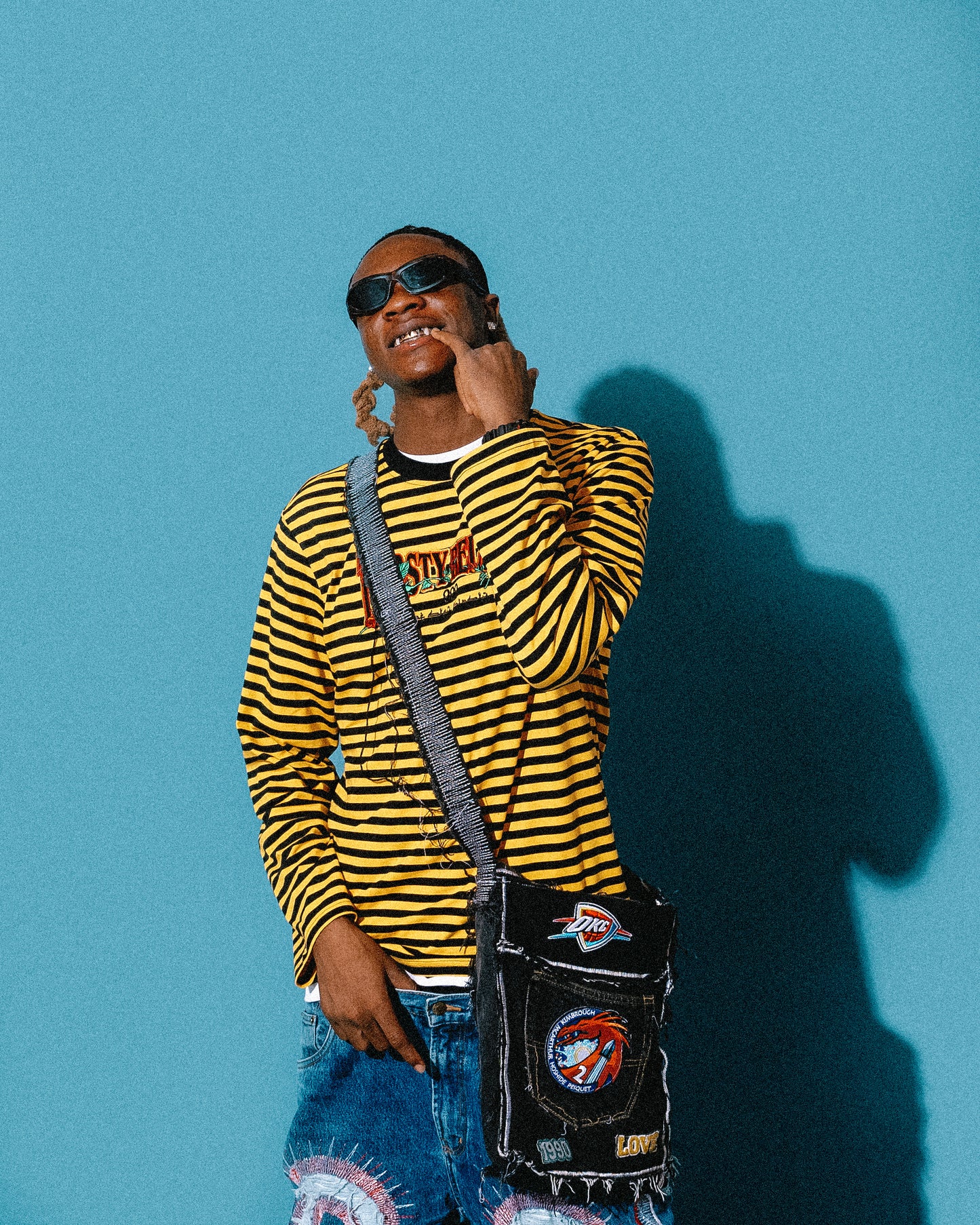 THIRSTY STRIPE TEE YELLOW