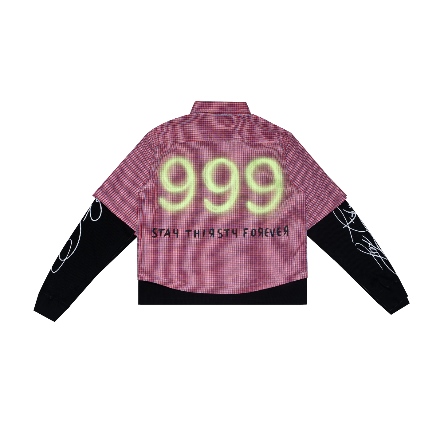 THIRSTY "T" LOGO LONGSLEEVE - RED