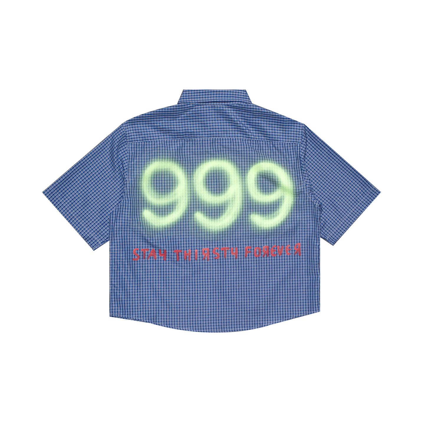 THIRSTY "T" LOGO SHORTSLEEVE- BLUE