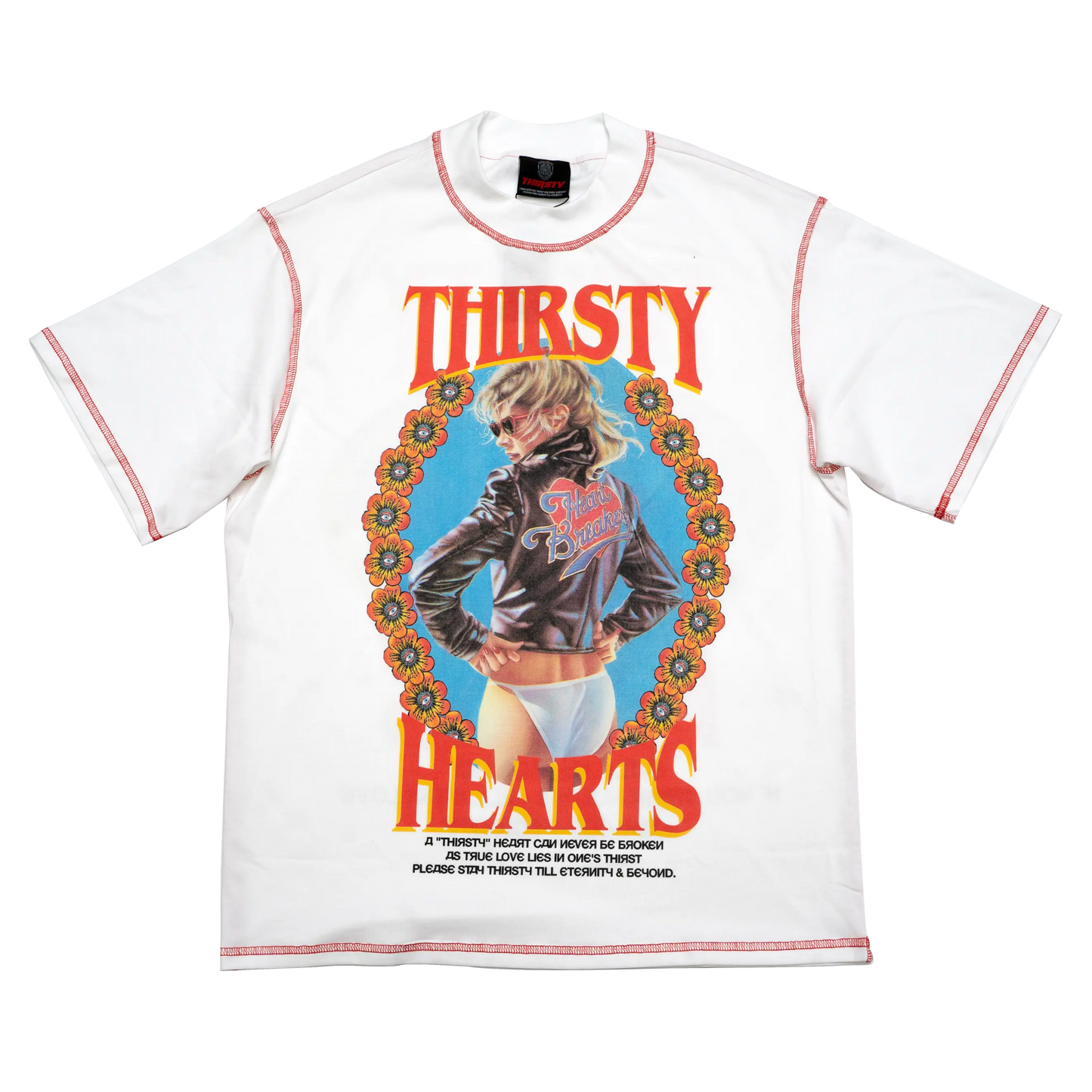 Thirsty Hearts White Top