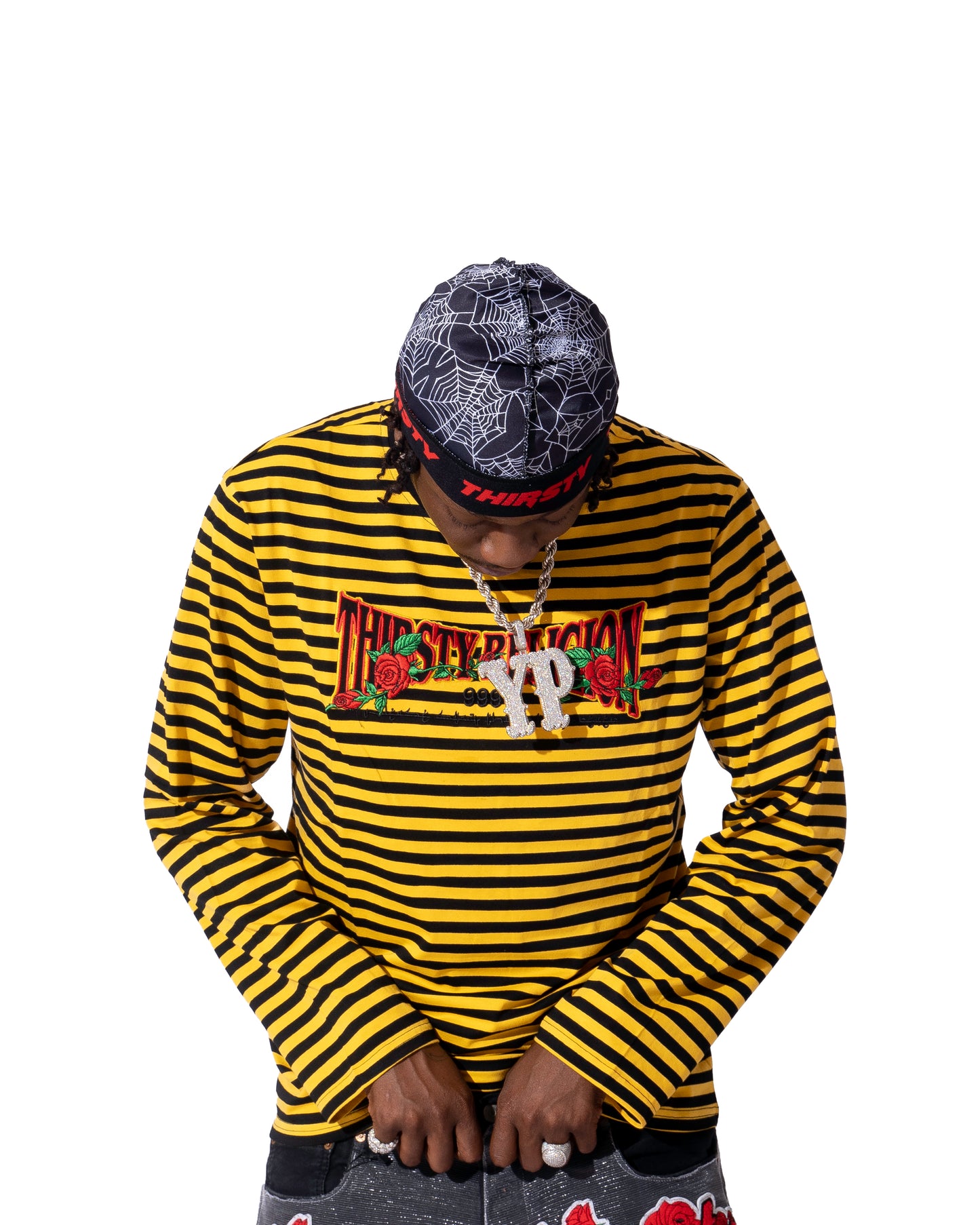 THIRSTY STRIPE TEE YELLOW