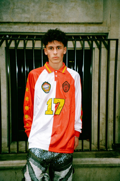 THIRSTY X HF LONGSLEEVE JERSEY RED & WHITE