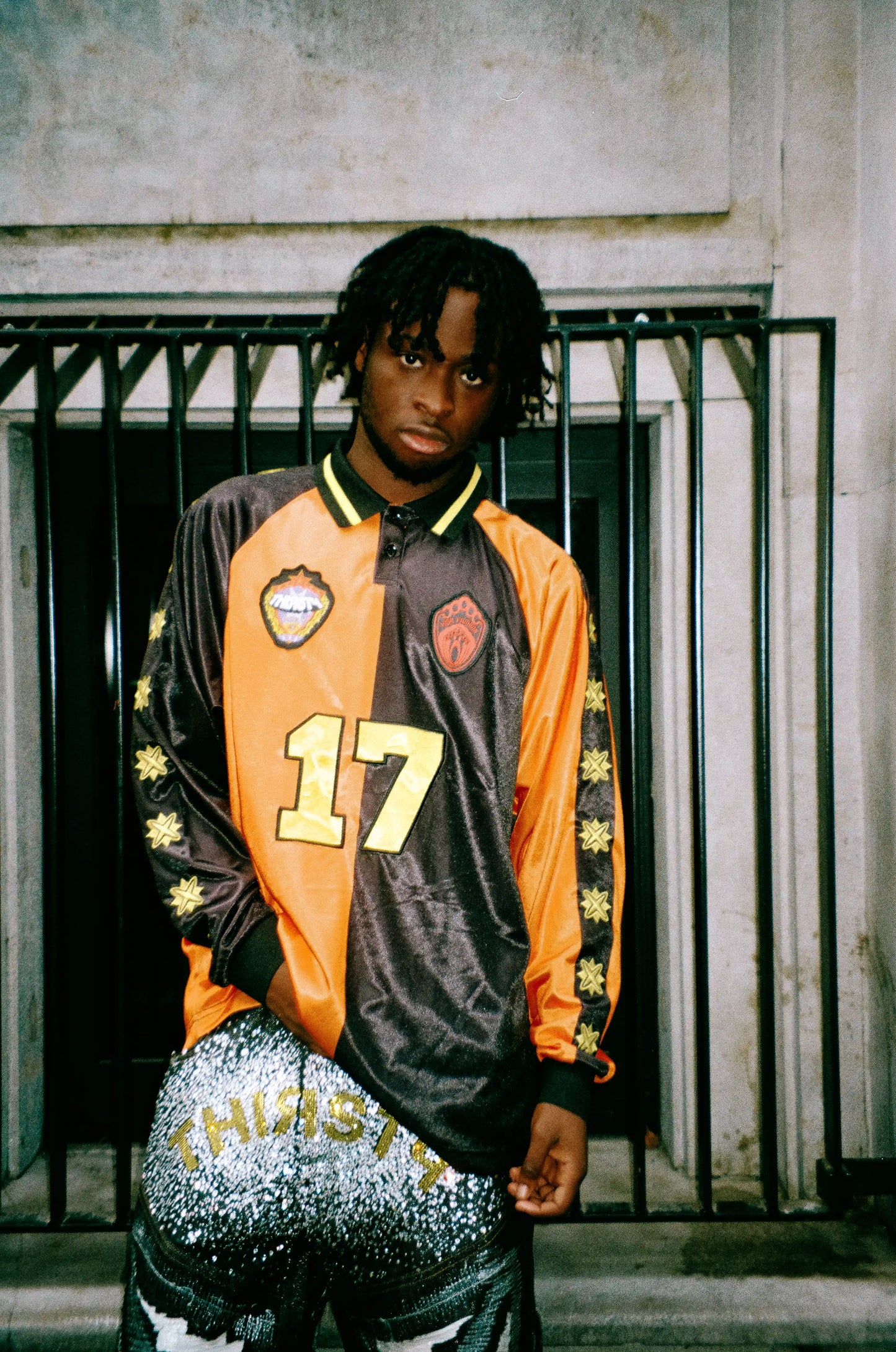 THIRSTY X HF LONGSLEEVE JERSEY ORANGE & BLACK