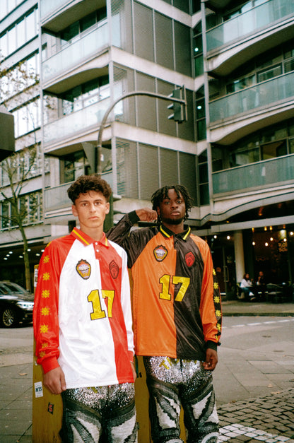 THIRSTY X HF LONGSLEEVE JERSEY ORANGE & BLACK