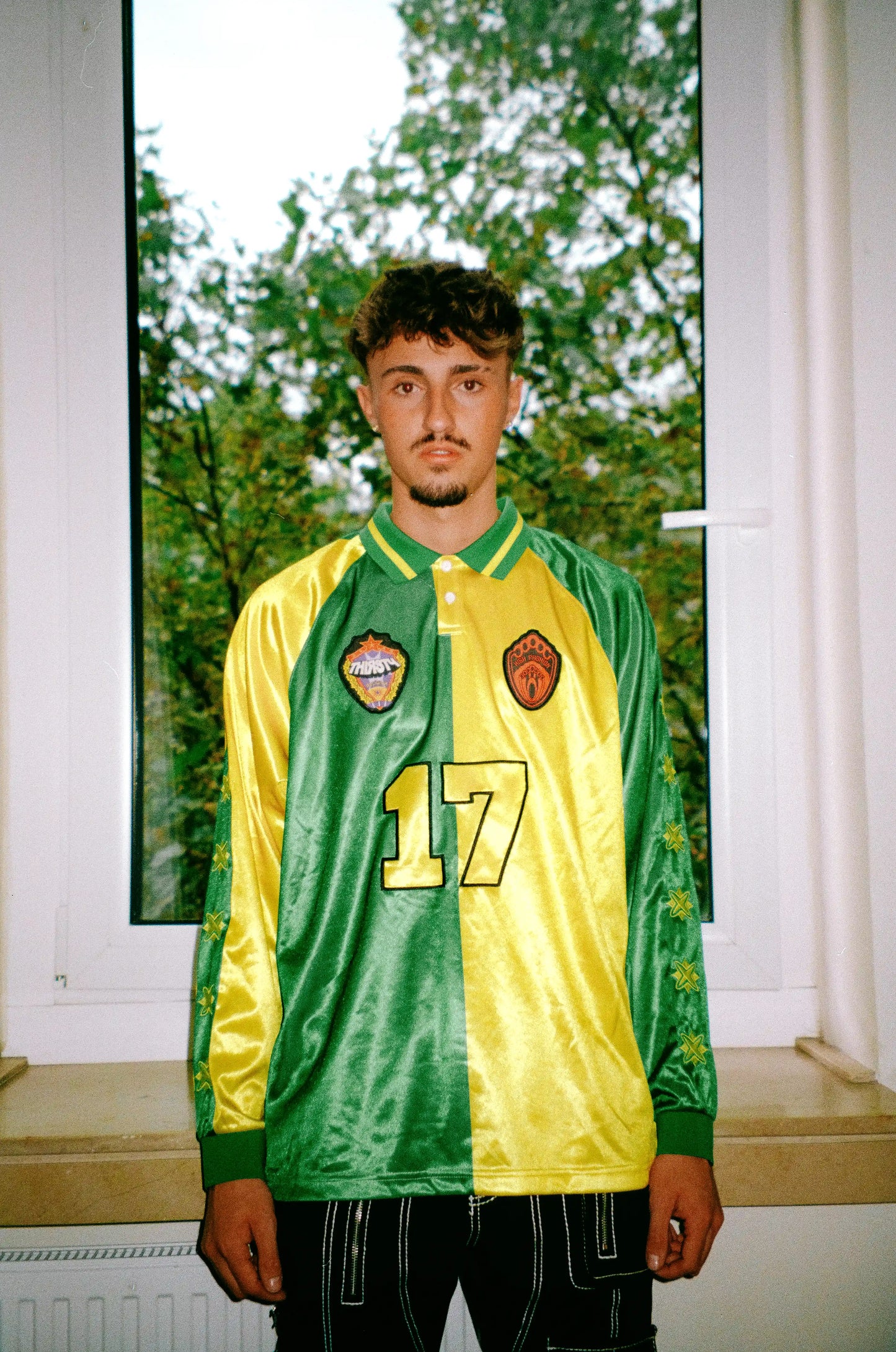 THIRSTY X HF LONGSLEEVE JERSEY GREEN & YELLOW