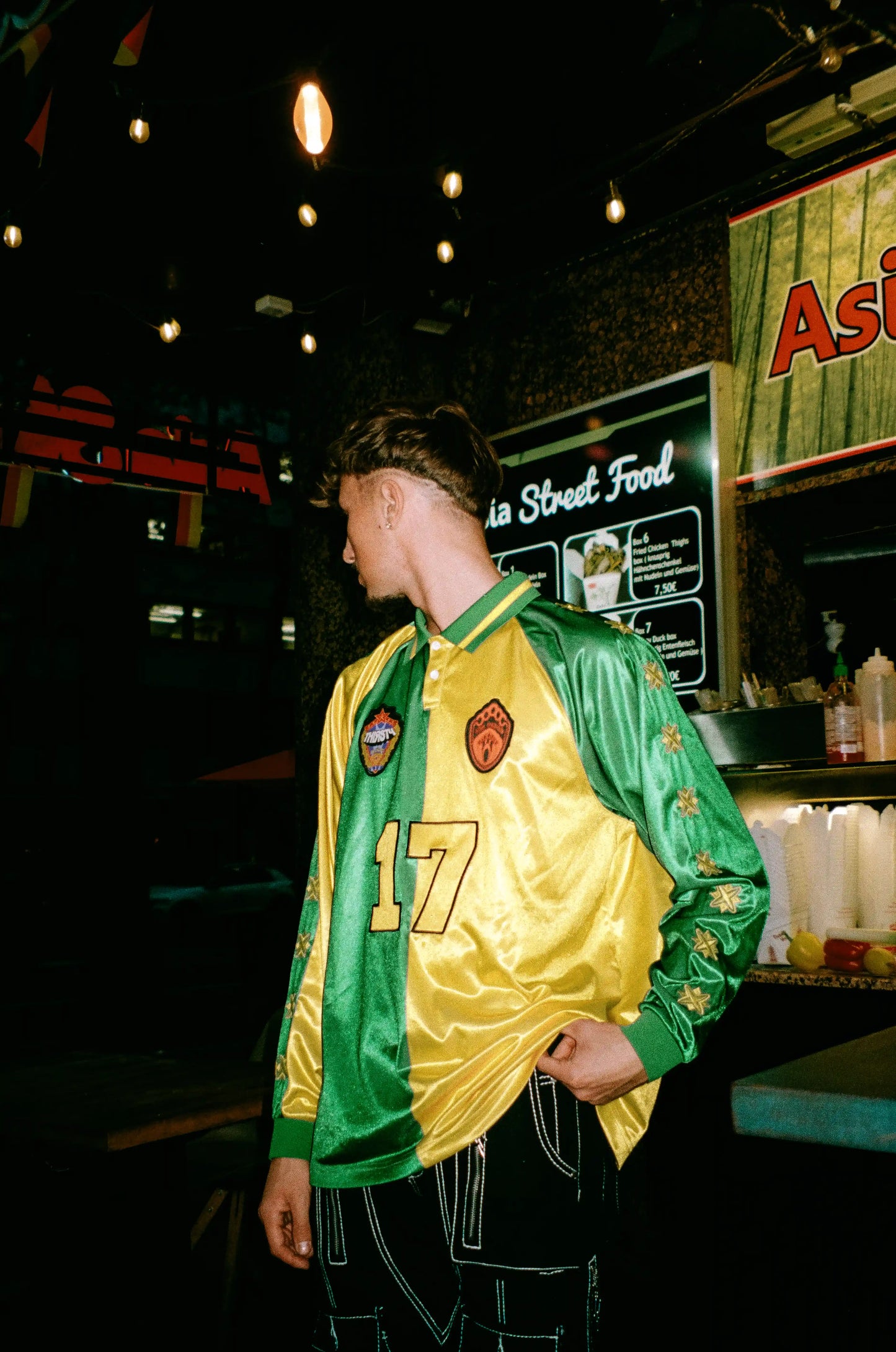 THIRSTY X HF LONGSLEEVE JERSEY GREEN & YELLOW