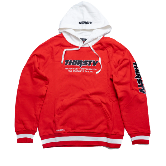 WEAR THIRSTY RED HOODIE