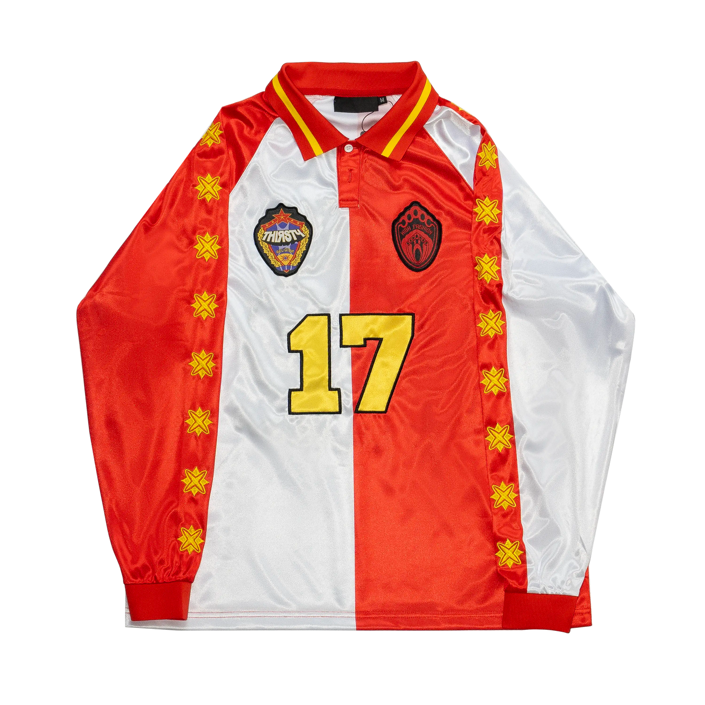 THIRSTY X HF LONGSLEEVE JERSEY RED & WHITE