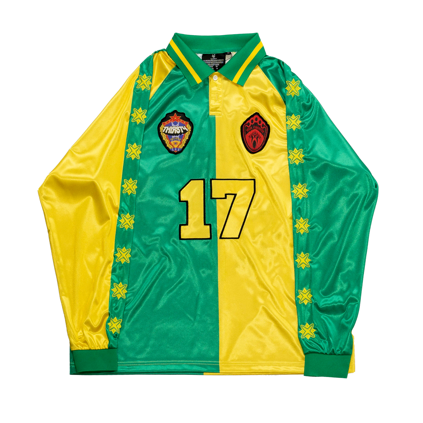 THIRSTY X HF LONGSLEEVE JERSEY GREEN & YELLOW