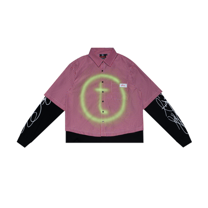 THIRSTY "T" LOGO LONGSLEEVE - RED