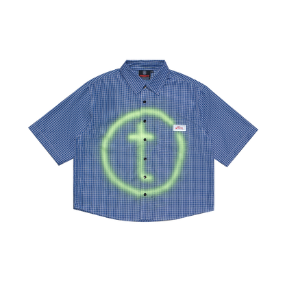 THIRSTY "T" LOGO SHORTSLEEVE- BLUE