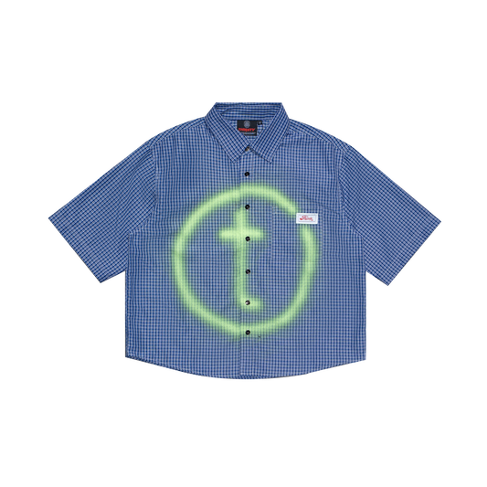 THIRSTY "T" LOGO SHORTSLEEVE- BLUE